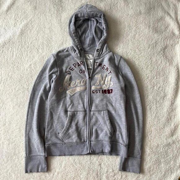Grey Aeropostale Hoodie - Picture 1 of 8